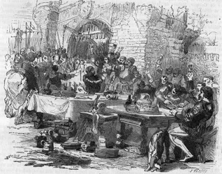 English armor treated at an open table in Amiens in 1475