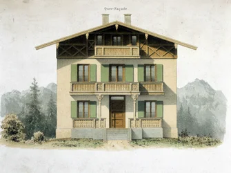 Facade of a German house