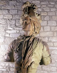 Figure of 17th century privateer bow preserved at the Museum of Saint Malo