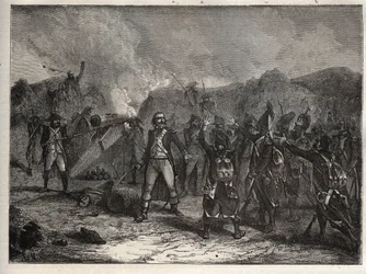 First Coalition: Colonel Antoine Guillaume Rampon at the Battle of Montenotte on 12 April 1796, during the Italian Campaign Opposing the French Troops of Napoleon Bonaparte Against the Austrian and Sardinian Armies