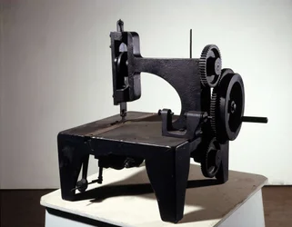First model of Singer sewing machine, mid 19th century