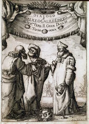 Frontispiece of Dialogue on the Two Great Systems of the World