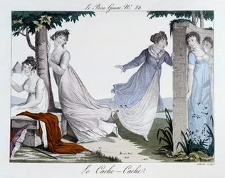 Game of Hide and Seek (Cache Cache) - in "The Good Genre", No.80, early 19th century