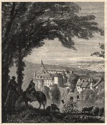 Gargilesse-Dampierre - Indre - France - engraving in 