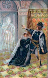 Gertrude, Hamlet and the ghost of Hamlet