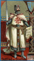Godefroy de Bouillon, Duke of Lower Lorraine and first Christian ruler in Jerusalem after the First Crusade