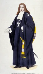 Great Knight - Cross of the Order of Malta Engraving 19th Century