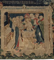History of Saint Piat and Saint Eleutherius, Scene 13: The Baptism of Blanda