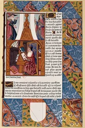Publisher Antoine Verard Composing His Book