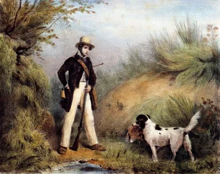 Hunter with His Dog
