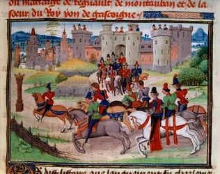 Hunting Scene - Miniature from the Manuscript 