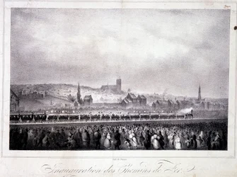 Inauguration of the Belgian Railway in Brussels, May 5