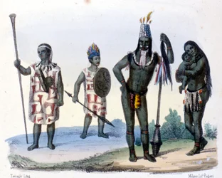 Indians Encabellados and Jivaros in Ecuador