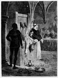 Inquisition scene with torture