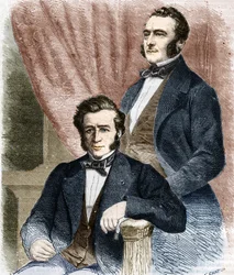Isaac and Emile Pereire, founders of the Societe de Credit mobilier and the Compagnie Generale Transatlantique