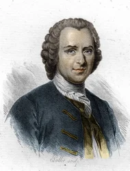 Jean Jacques Rousseau, French-speaking Geneva Writer and Philosopher (19th century engraving)
