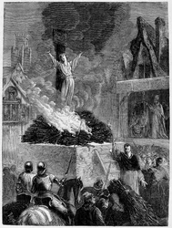 Joan of Arc at the stake in Rouen (1431)