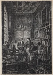 Jonathan Oldenbuck - The Saint of the Saints of the Antiquary - Illustration of the 19th century for the novel 