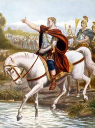 Julius Caesar Passes the Rubicon (Engraving)