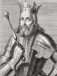 King Afonso IV of Portugal. Portrait.
