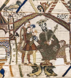 King Edward the Confessor Sends Harold to Normandy, Bayeux Tapestry