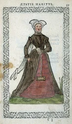 The Englishwoman - in “Habits et effigies” by Jean Sulperius