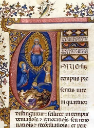 Last Judgement. 15th century manuscript. Milan, Biblioteca Nazionale Braidense