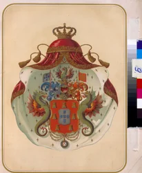 The Coat of Arms of The Freemasons Grand Lodge of Mecklenburg