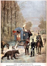 Les camps volants: Census of Bohemians in France (Roulotte, bohemiens et gendarmes) - in 