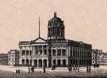 Liverpool, England: view of Town Hall in 