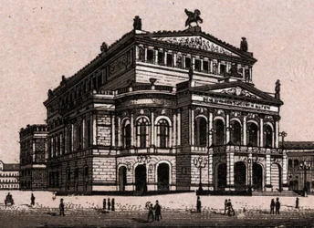 The Opera House in Frankfurt, Germany in “The World Illustrates 168 Views” Undated (late 19th century)