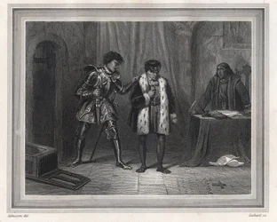 Louis XI Prisoner of Charles the Temerary Duke of Burgundy