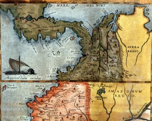 Map of Central America in the 16th Century