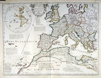 Map of Europe. Early 17th century