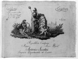 Map of the Cisalpine Republic Created by Napoleon Bonaparte on 27/06/1797