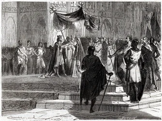 Marriage of Louis the Young (1120 - 1180) with Alienor d