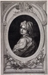 Medallion portrait of Papesse Jeanne - in “Histoire des popes” by Maurice Lachatre