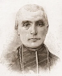 Members of the Academy Francaise in 1895: portrait of Cardinal Adolphe Perraud, French bishop and historian.