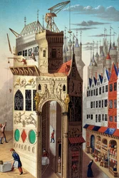 Middle Ages: Street Scene in the 15th Century