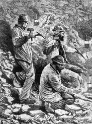 Miners in Coal Mine