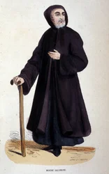 Jacobite monk (engraving from an album on religious orders, Paris)