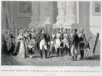 Napoleon Entrusting the Empress and Her Son, the King of Rome, to the National Guard