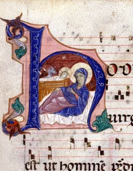 Nativity. 14th century choral