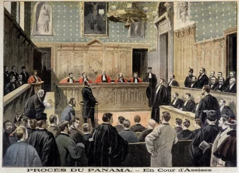 Panama case: the Assize Court - in Le Petit Journal of 02/01/1898