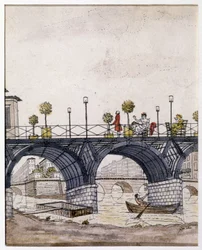 Paris: The Bridge of Arts, in the 19th Century
