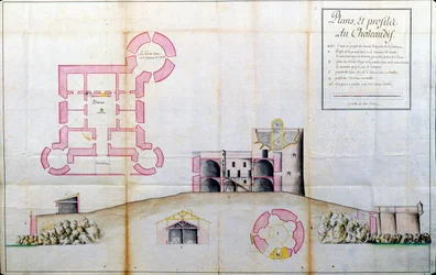 Plan and Cup of the Chateau d