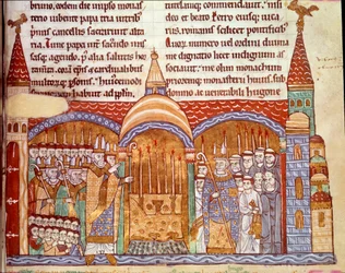 Pope Urban II in Front of the Altar of the Abbey of Cluny