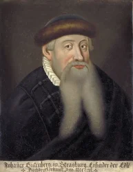 Portrait of Johannes Gutenberg