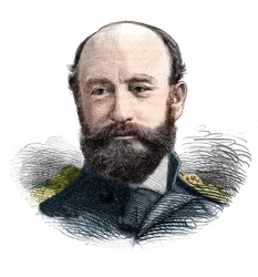 Portrait of Admiral Sir George Strong Nares, Royal Navy Officer and Arctic Explorer