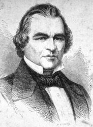 Portrait of Andrew Johnson (1808 - 1875) American statesman - in 